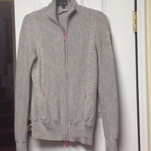 Grey Athleta zip up top